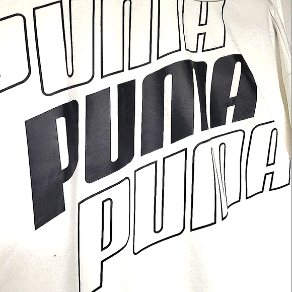BNWT XL Puma Dry cell semi cropped white oversized Athletic  sweatshirt - Picture 5 of 13